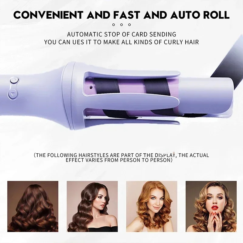 Automatic Hair Curler Forming In 10 Seconds Anion Electric Rotation Without Injury Scald Proof Hair Styling Curling Iron 32mm