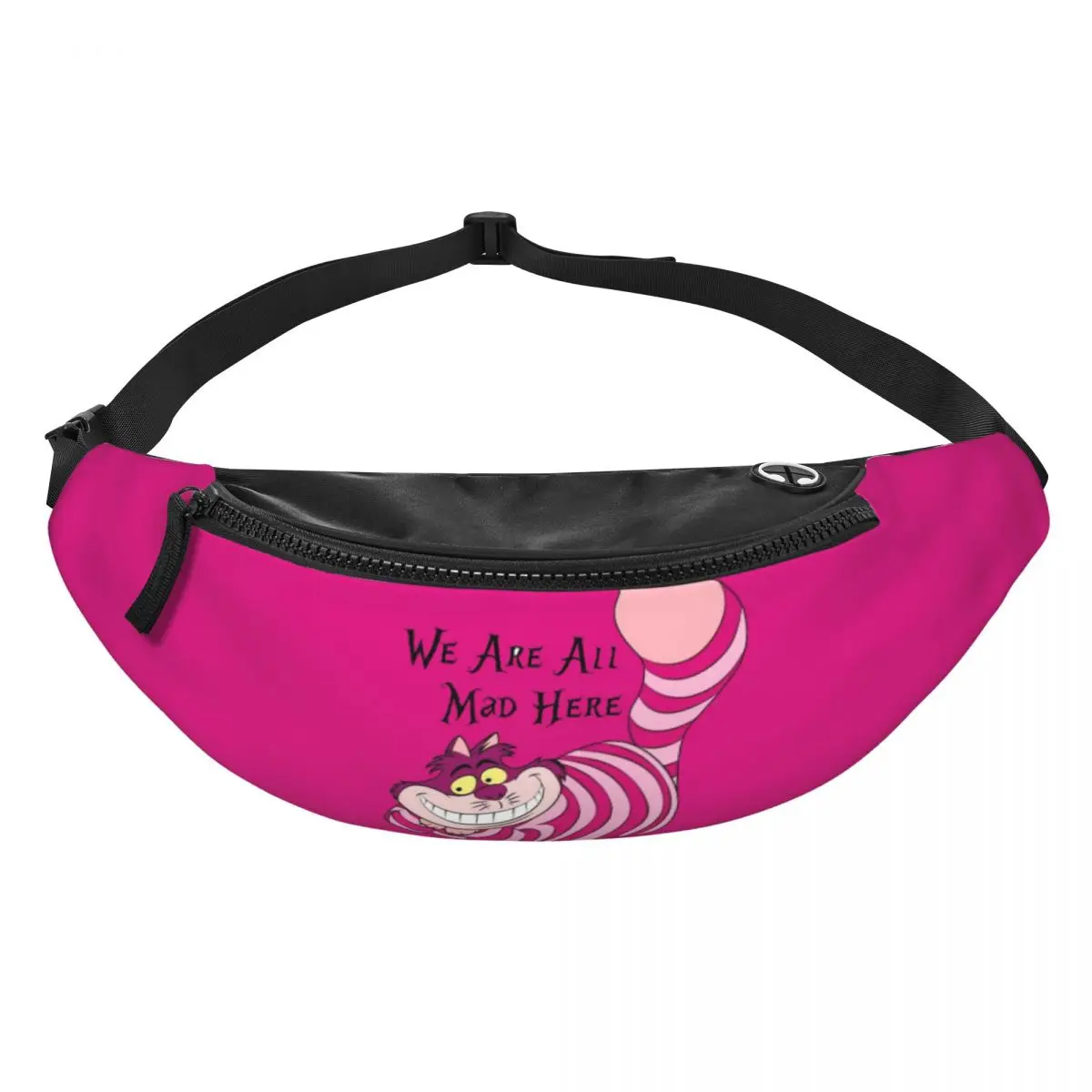 

Поясная сумка Custom C-Cheshire Anime Cat для мужчин и женщин, крутая сумка через плечо для кемпинга, велоспорта, для телефона и денег