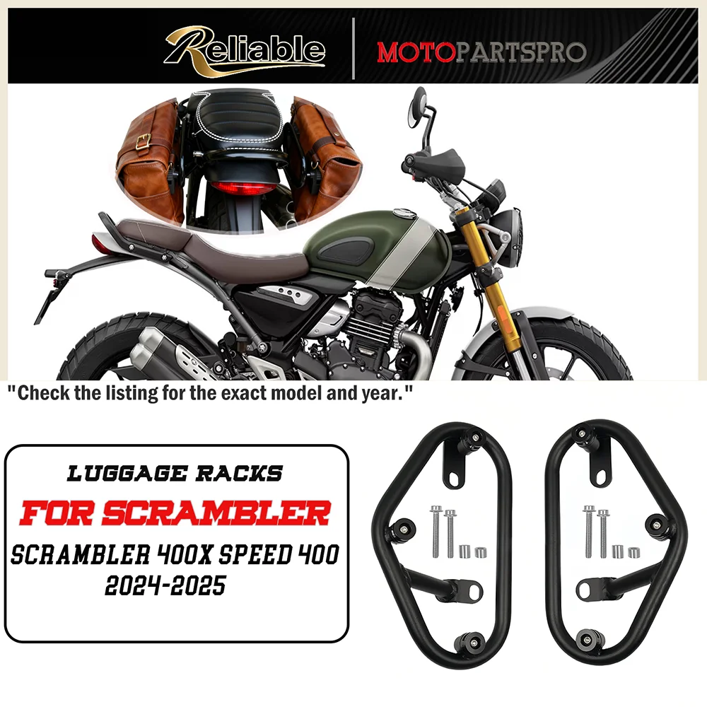 

Speed400 For Scrambler 400X 2024 2025 Speed 400 2024 2025 Motorcycle Side Trunk Bag Holder Saddle Bag Trunk Bag Support Bracket