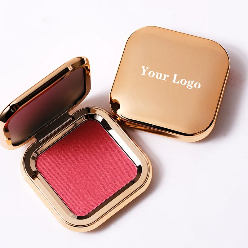Custom Logo Blush Makeup Vegan Pigment Blush Powder Private Brand Vegan Cruelty Free Luxury Cheek Blusher Wholesale 10pcs