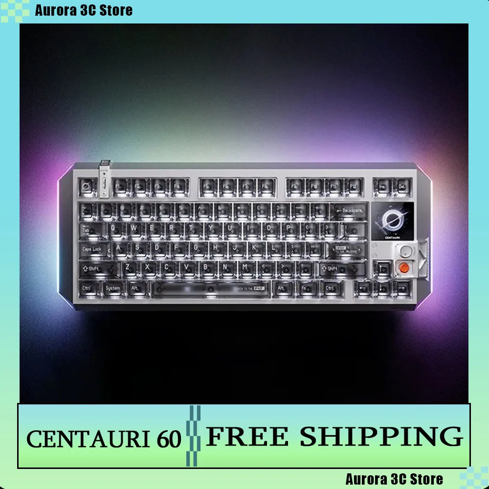 

MelGeek Centauri 60/80 Магнитная клавиатура Алюминиевая игровая механическая клавиатура для киберспорта с ЧПУ Fearless Contract Magneto Белый переключатель
