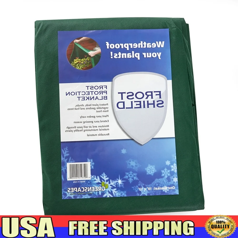 

Plant Protection Blanket 12ft L 10ft W Frost Shield Shrubs Trees Weather Resistant Durable Easy Installation Moisture Retention