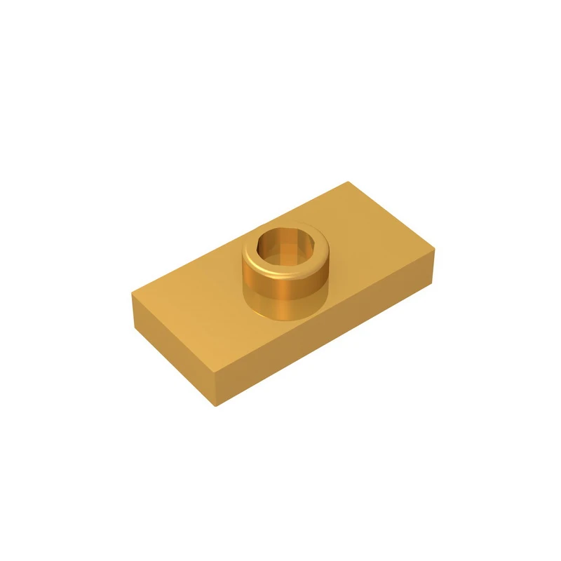 MOC PARTS GDS-803 PLATE 1X2 W. 1 KNOB compatible with lego 15573 3794 children's toys Assembles Building Blocks Technical