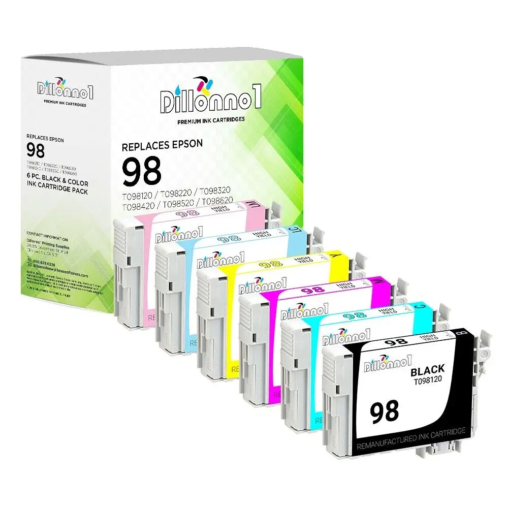 Epson 98 remanufacturado 6pk para Artisan 710 725 730 810 835 837 700 800