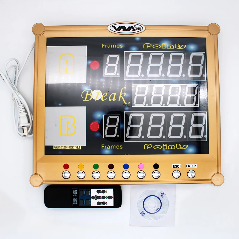 

Professional Electronic 4 Digital Billiard Snooker Pool Scoreboard With Data Output