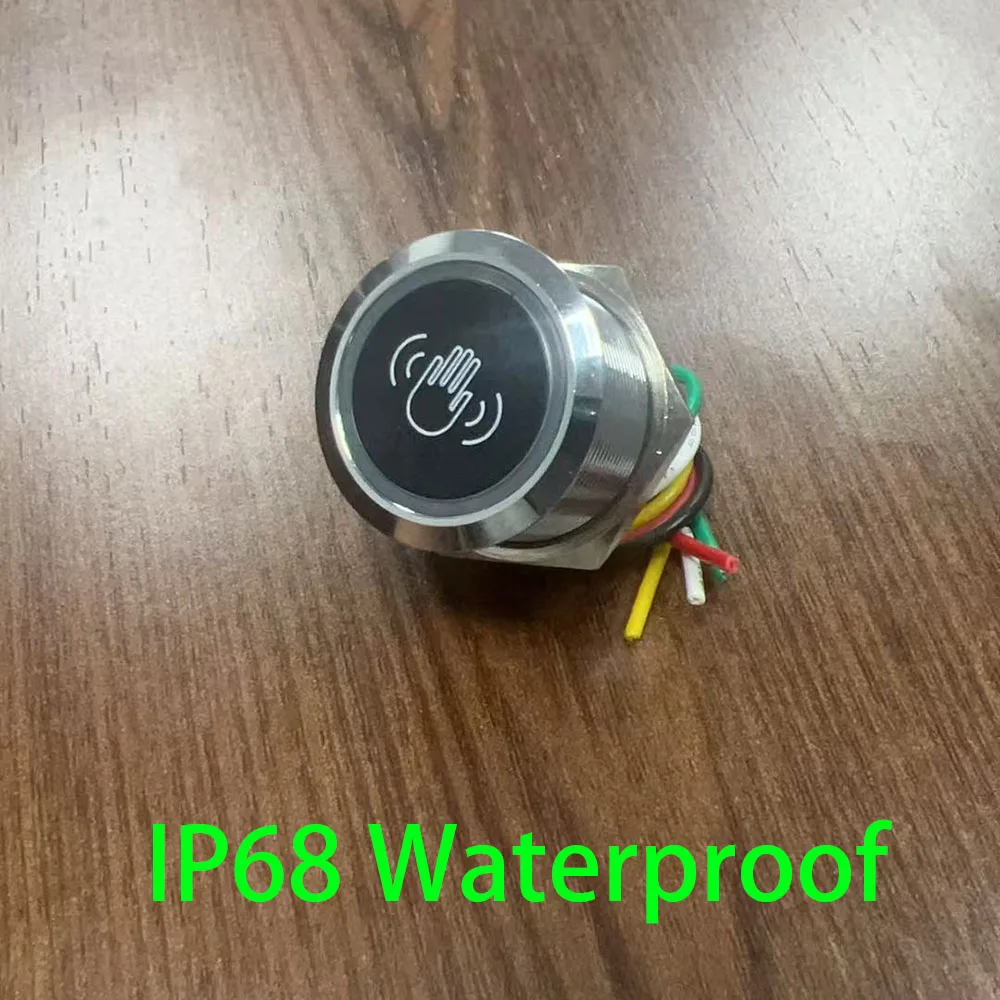 

IP68 Waterproof Infrared Sensor Switch 304 Stainless Steel Exit Button No Touch Switch For Door Lock Access Control System