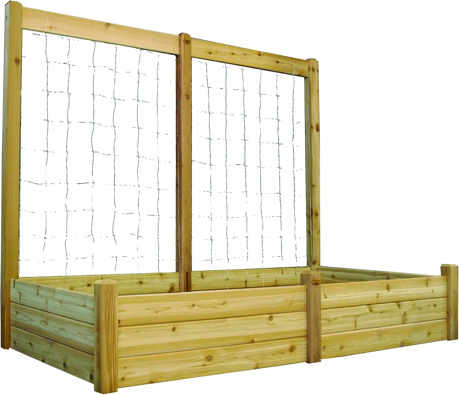 48-95 48-Inch by 95-Inch by 19-Inch Raised Garden Bed, Unfinished