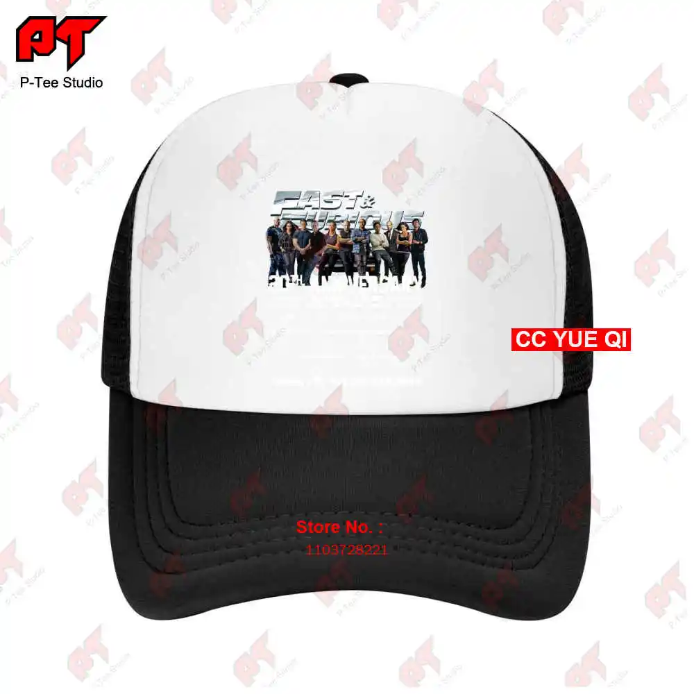 Fast And Furious 20Th Anniversary 2001-2021 Baseball Caps Truck Cap LN8P