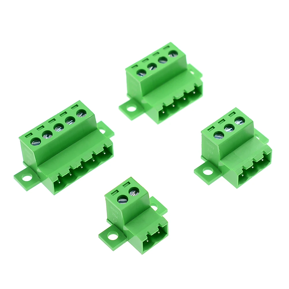 1 Set lötfreier Docking-Steckverbinder 2EDGRKC 5,08 mm Schraubklemmenblock, PCB-Steckverbinder Typ 2EDG, grüner Klemmenblock – Detail 5
