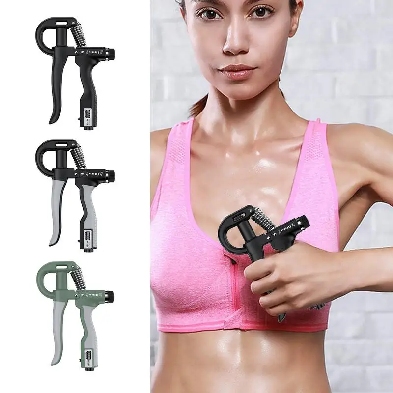 Grip Strength Trainer Hand Squeezer Adjustable Resistance R-Shape Exerciser Portable Workout Equipment Strength Exercise Tools