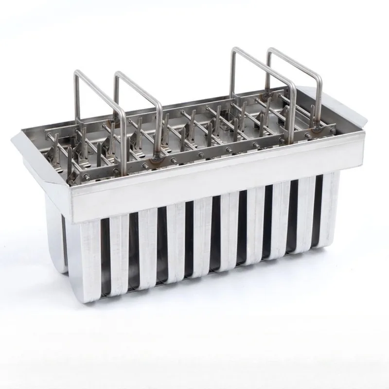 20 round-head flat 304 stainless steel ice cream molds, fruit popsicle molds, DIY ice cream