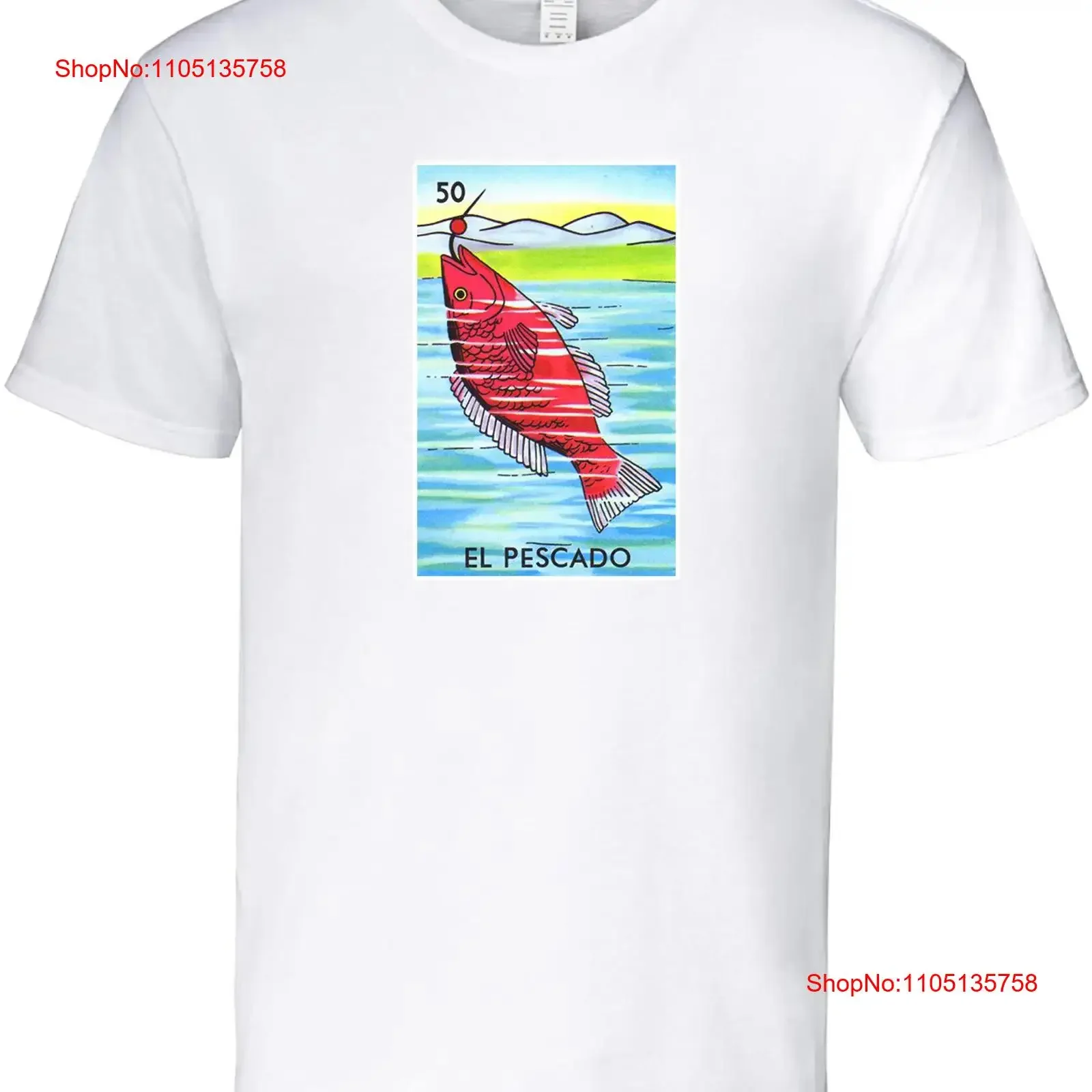 

Забавная футболка с мексиканским бинго Loteria El Pescado, несколько цветов, винтажная стираная эластичная дизайнерская одежда с графикой, универсальная