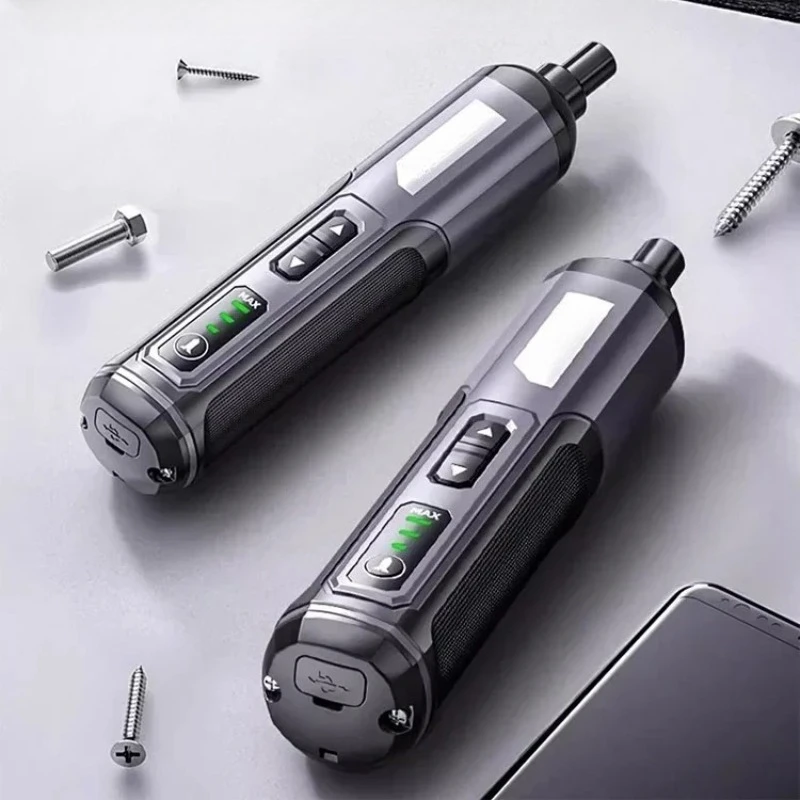 Chave de Fenda Elétrica Recarregável, Conjunto de Ferramentas de 4V para Casa, Ferramenta Profissional de Desmontagem e Reparo DIY Multifuncional