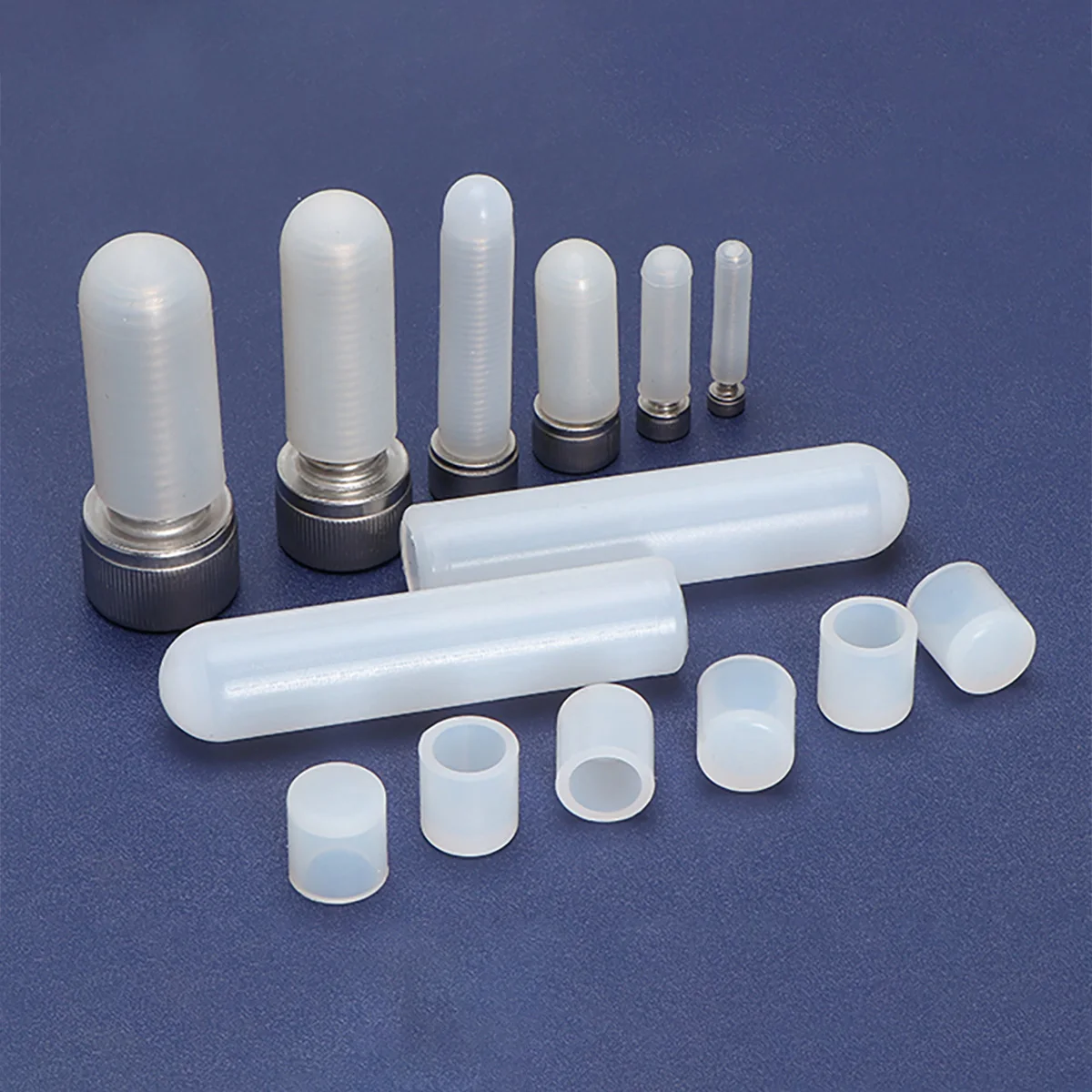 Electroplated Silicone Cap/Screw Thread Dust-Proof  Protection Plastic Sleeve