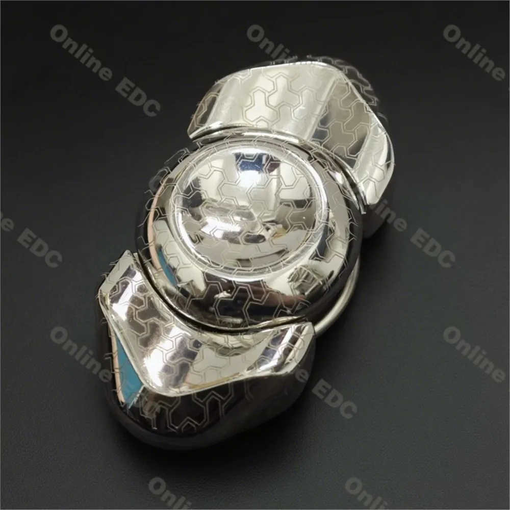 تستخدم EDC Toys TIER I EDC Peacock Feather Two Blade Fidget Spinner لعبة تخفيف التوتر