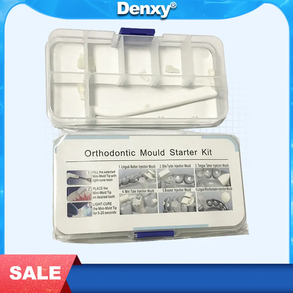 6 Pieces/Box Dentistry Mini Forming Mold Injection Moulds Kit Orthodontic Mould Starter Kit Dentist Orthodontic Accessories