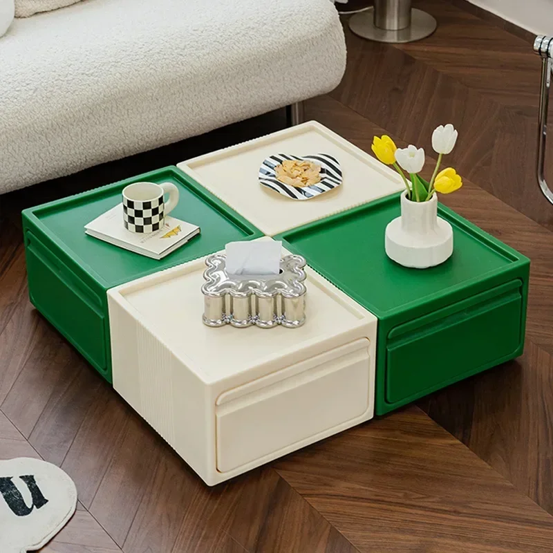 Nordic Internet celebrity small apartment bedside table ins wind mobile storage side cabinet