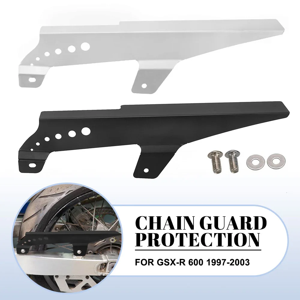 

For Suzuki GSX-R 600 1997-1998-1999-2000-2001-2003 Motorcycle Stainless Steel Rear Wheel Chain Guard Protector Cover Accessories