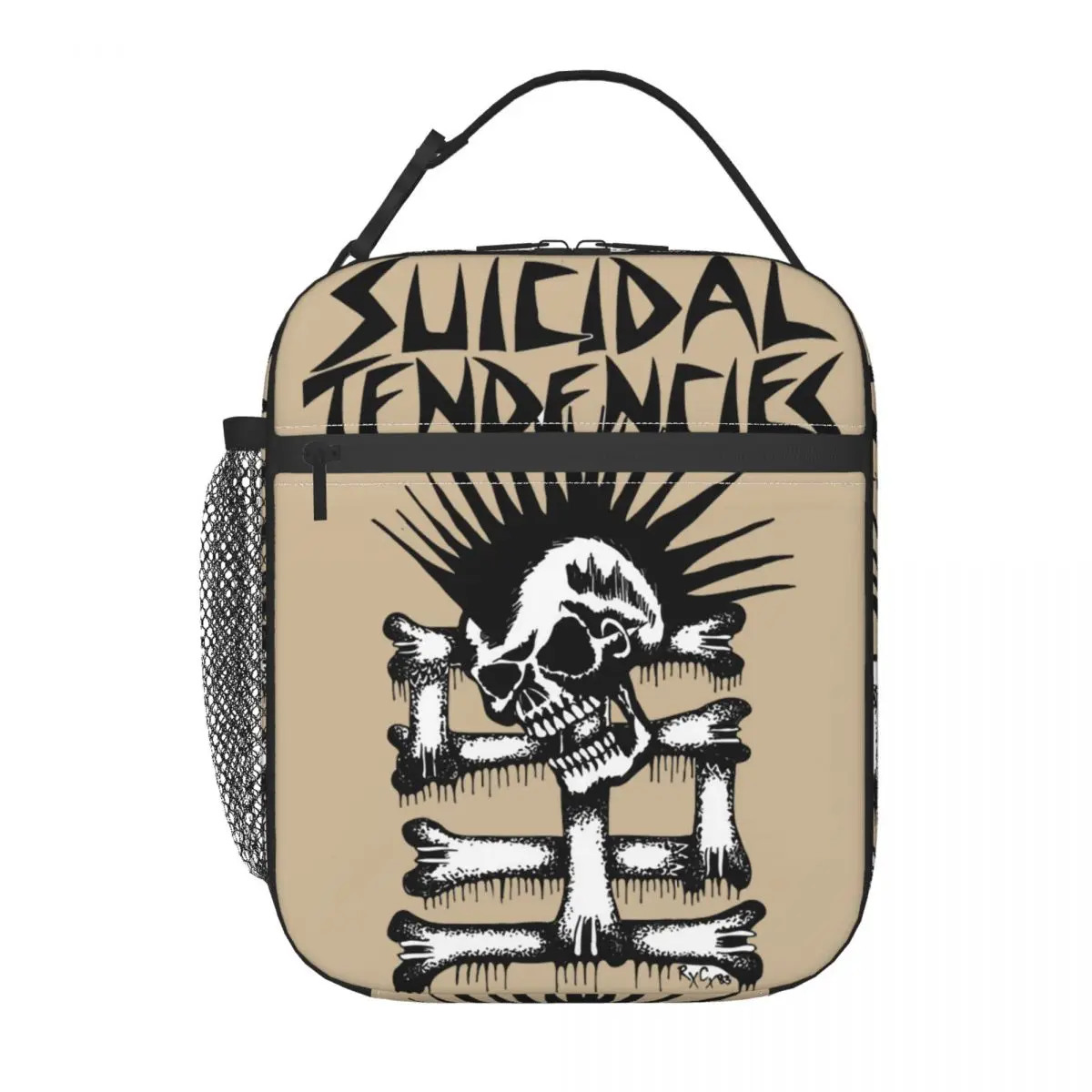 Rock Music Suicidal Tendencies Band Insulated Lunch Bag for Women Children Leakproof Food Boxes Thermal Lunch Box Tote