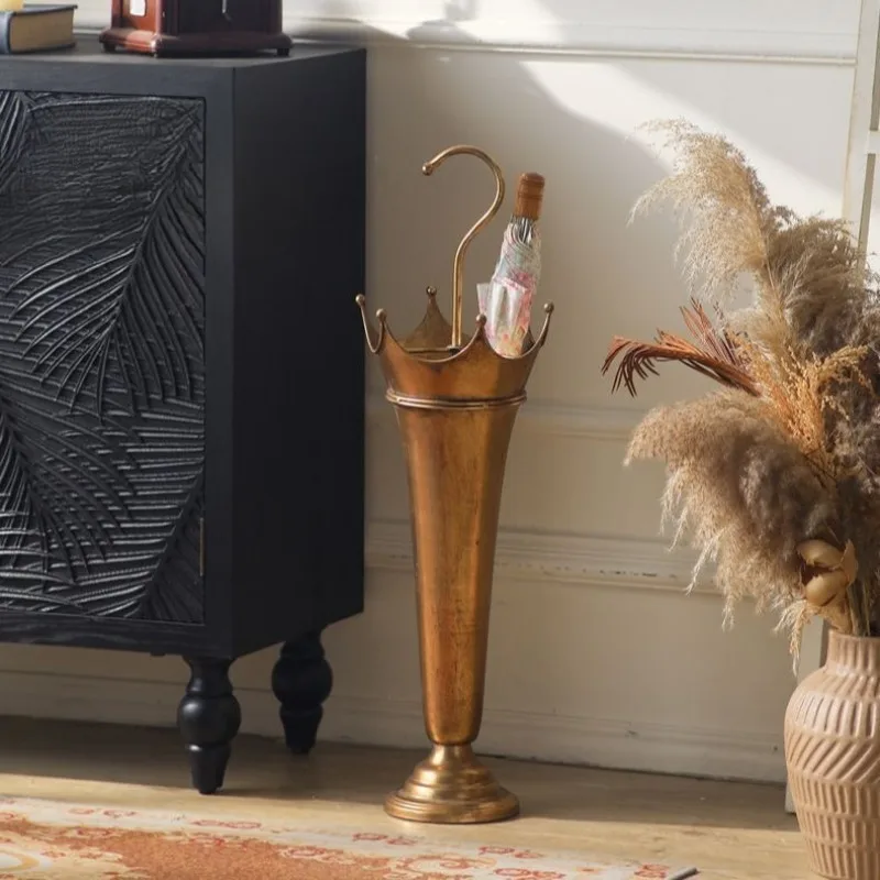 Light luxury high-end umbrella bucket Home decoration Floor-to-ceiling umbrella storage ornament Homestay decoration ornament