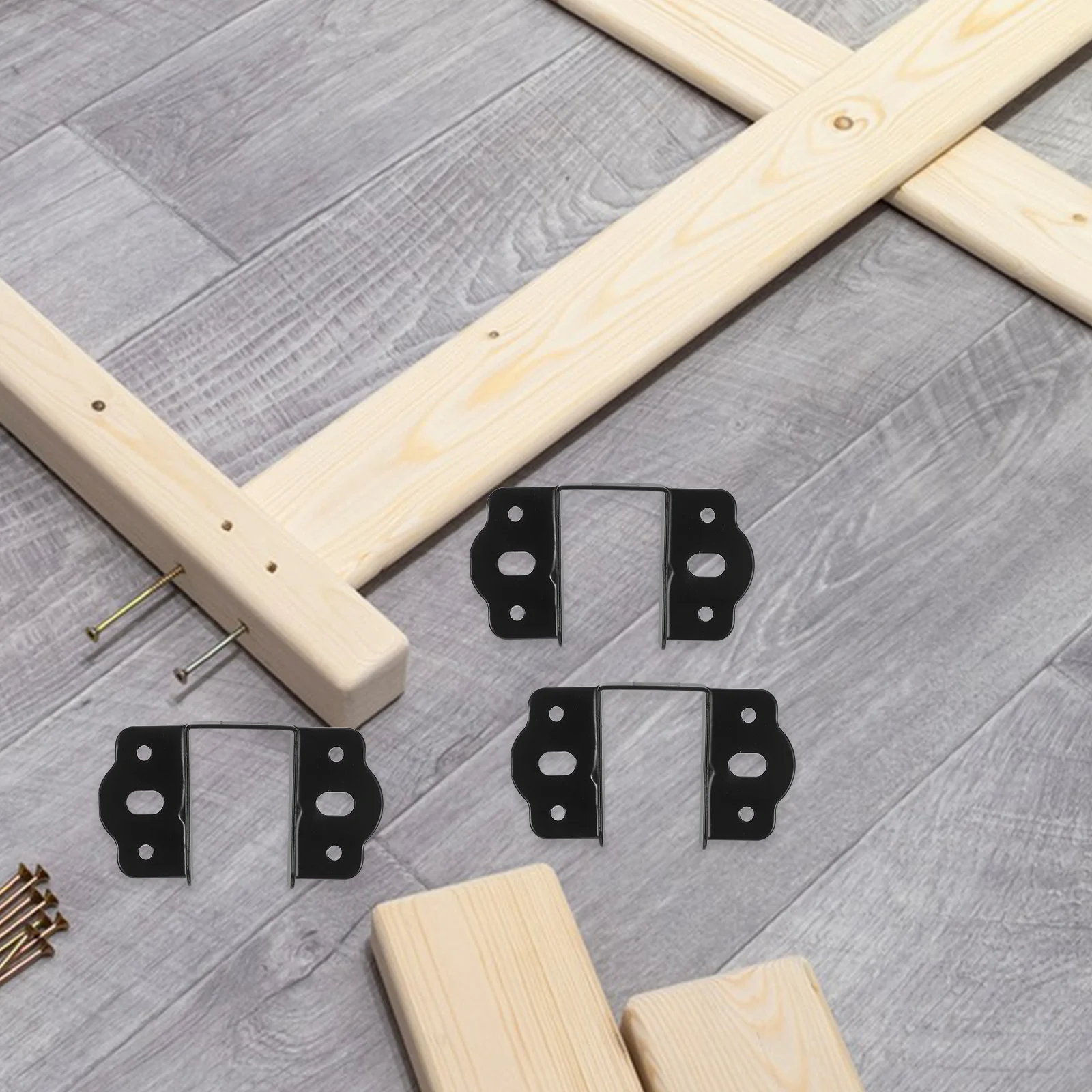 4 шт. аппаратные аксессуары, утолщенные кронштейны для поручней кровати, сверхпрочные металлические крепления, прочная пряжка для петли кровати для длительного использования