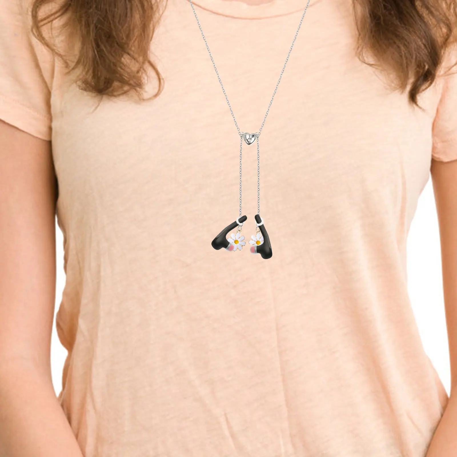 

2 Pieces Earphone Anti-lost Chain for Lightweight Wireless Earpiece Holder Glasses Necklace Decorative Linking Bracket