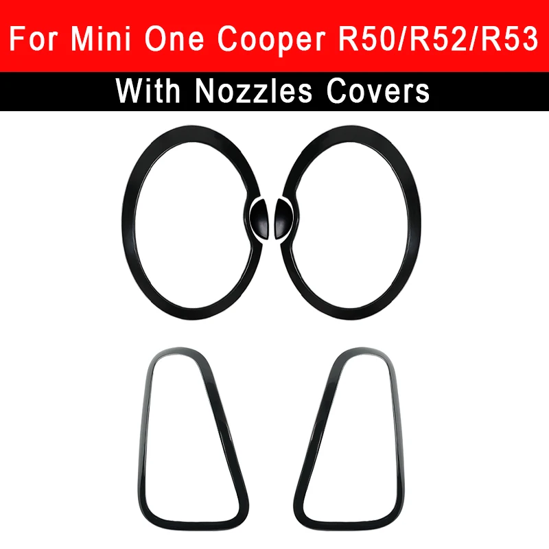 For Mini Cooper One S R50 R52 R53 R55 R56 R57 R58 R59 R60 F54 F60 Car Headlight Head Tail Light Rear Lamps Frame Cover Stickers