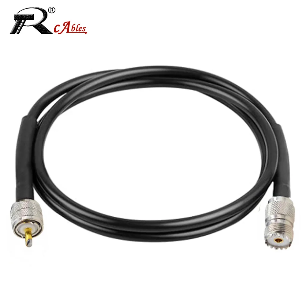 

LMR240 Cable PL259 UHF Male to SO239UHF Female RF Coaxial Connector Signal Antenna Low Loss Standing Wave Pigtail Adapter Jumper