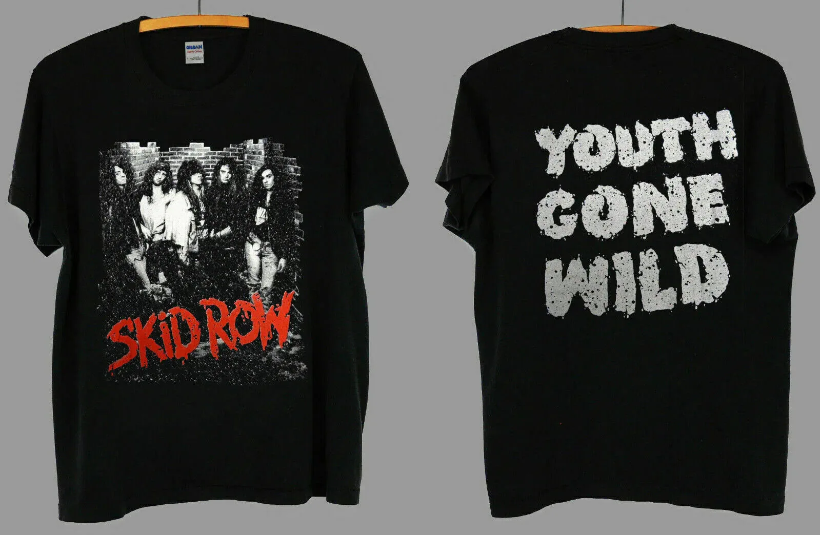 

VINTAGE SKID ROW METAL ROCK CONCERT TOUR 1989 SHIRT T SHIRT