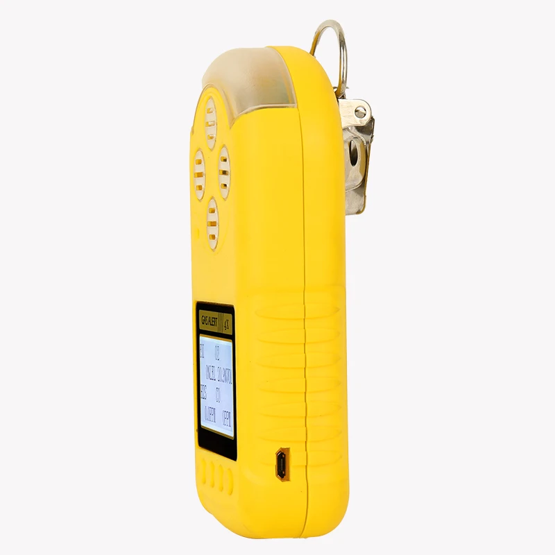 Underground mining 4 in 1 multi-detectors test equipment Methane lel o2 co2 h2s portable multi gas video display analyzer