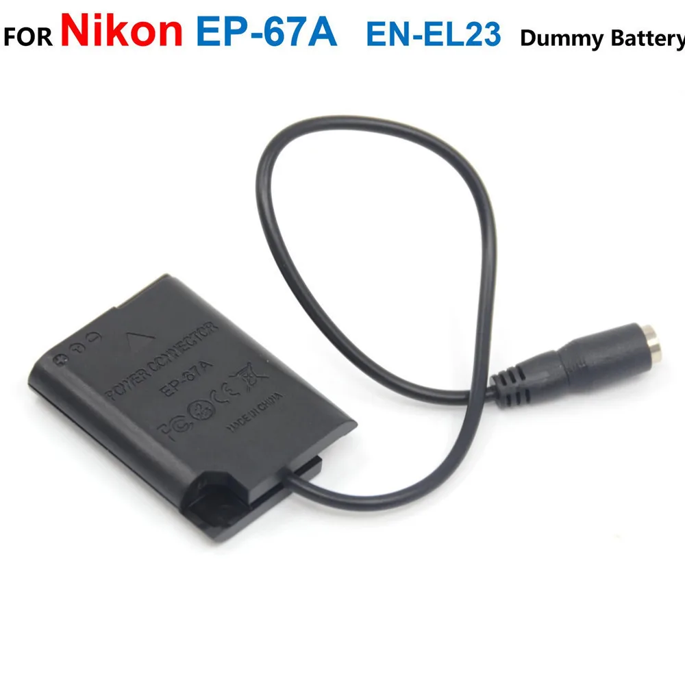 EP-67A EP67A DC Coupler ENEL23 EN-EL23 Fake Battery Power Adapter For Nikon Coolpix P600 P610 P900s E700 S810C