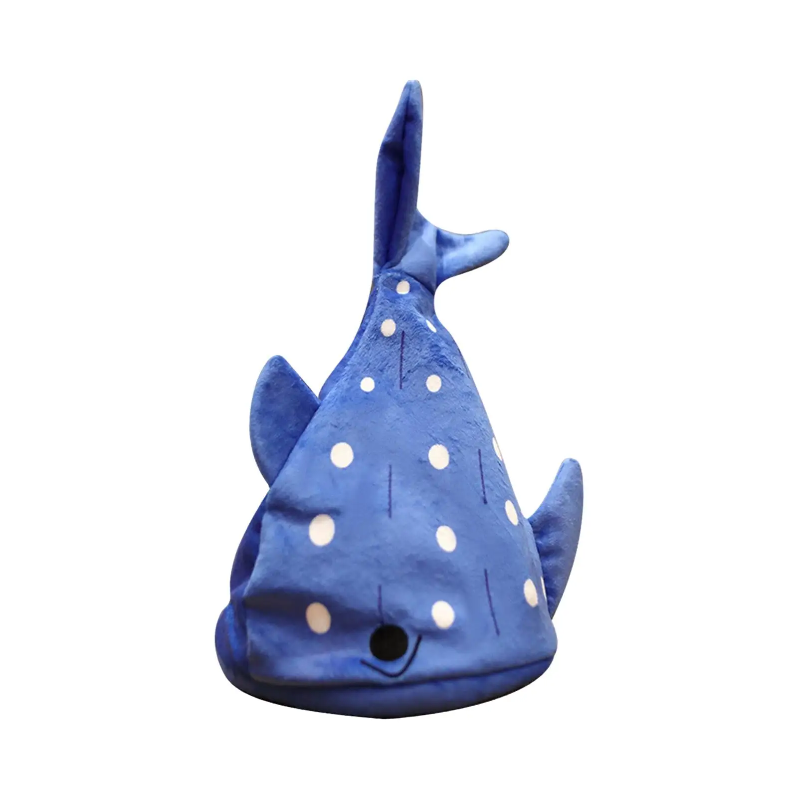 Sombrero de disfraz de tiburón de peluche, sombrero de mascota cálido de franela con boca móvil eléctrica para cumpleaños, Carnaval, Navidad, adultos y niños