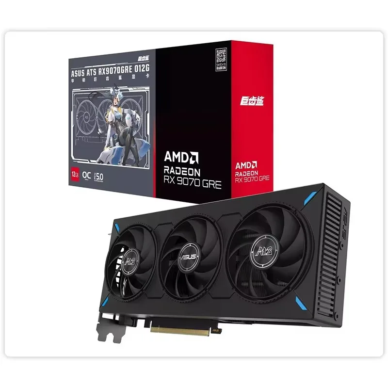 Видеокарта ATS Radeon RX 9070 12 ГБ 256-бит GDDR6 PCI Express 5.0 RDNA 4 ATS-RX9070GRE-O12G