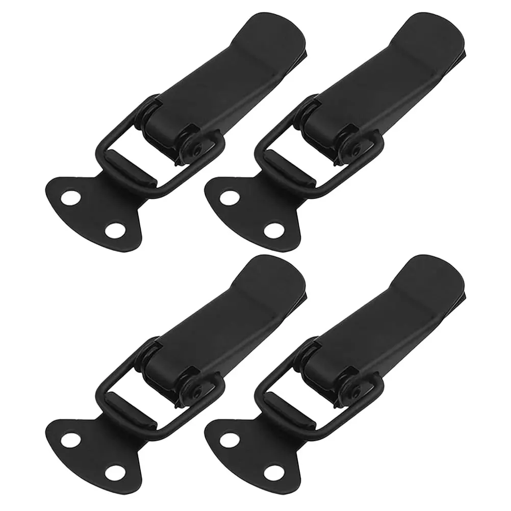

4 Set Stainless Steel Box Lid Closure Snap Iron Cabinet Door Latches and Catches