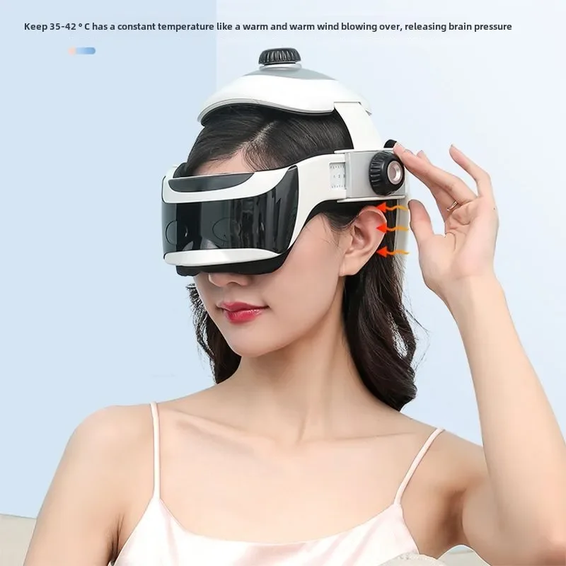 

Новый интеллектуальный массажер для головы, массажер для головы, глаз, шеи, встроенный массажный шлем, декомпрессия кожи головы