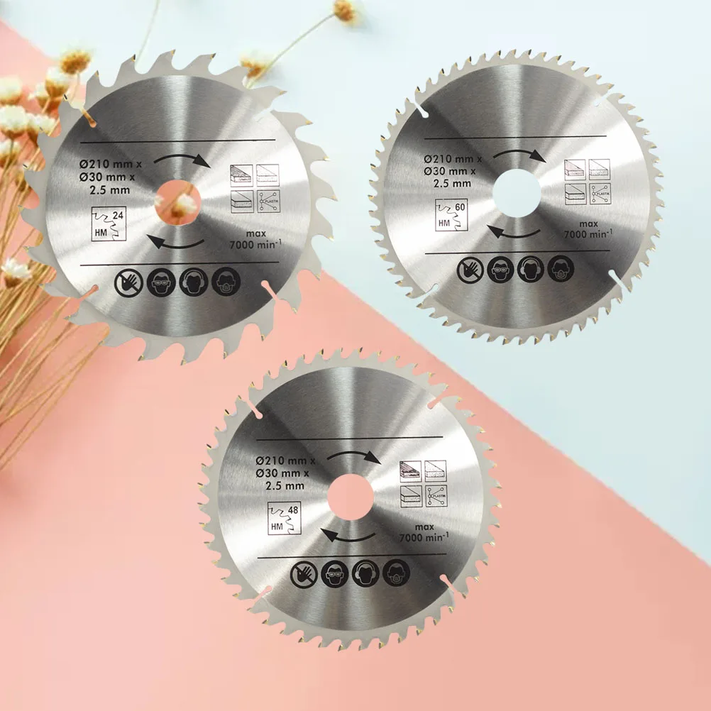 Circular Saw Blade Woodworking Cutting Carving Disc High Hardness Durable Fast Smooth Cuts Steel Aluminium Iron Non Ferrous