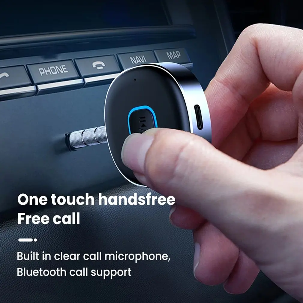 

Wireless Bluetooth-compatible Receiver Transmitter Adapter 3.5mm Jack For Car Music Audio Aux A2dp Headphone Reciever Hands-Free