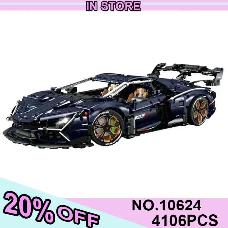 IN STOCK 10624 LAMBOR RC Sports Car Building Blocks Assembling MOC Racing Bricks Model Children's Toys Christmas Gift Set