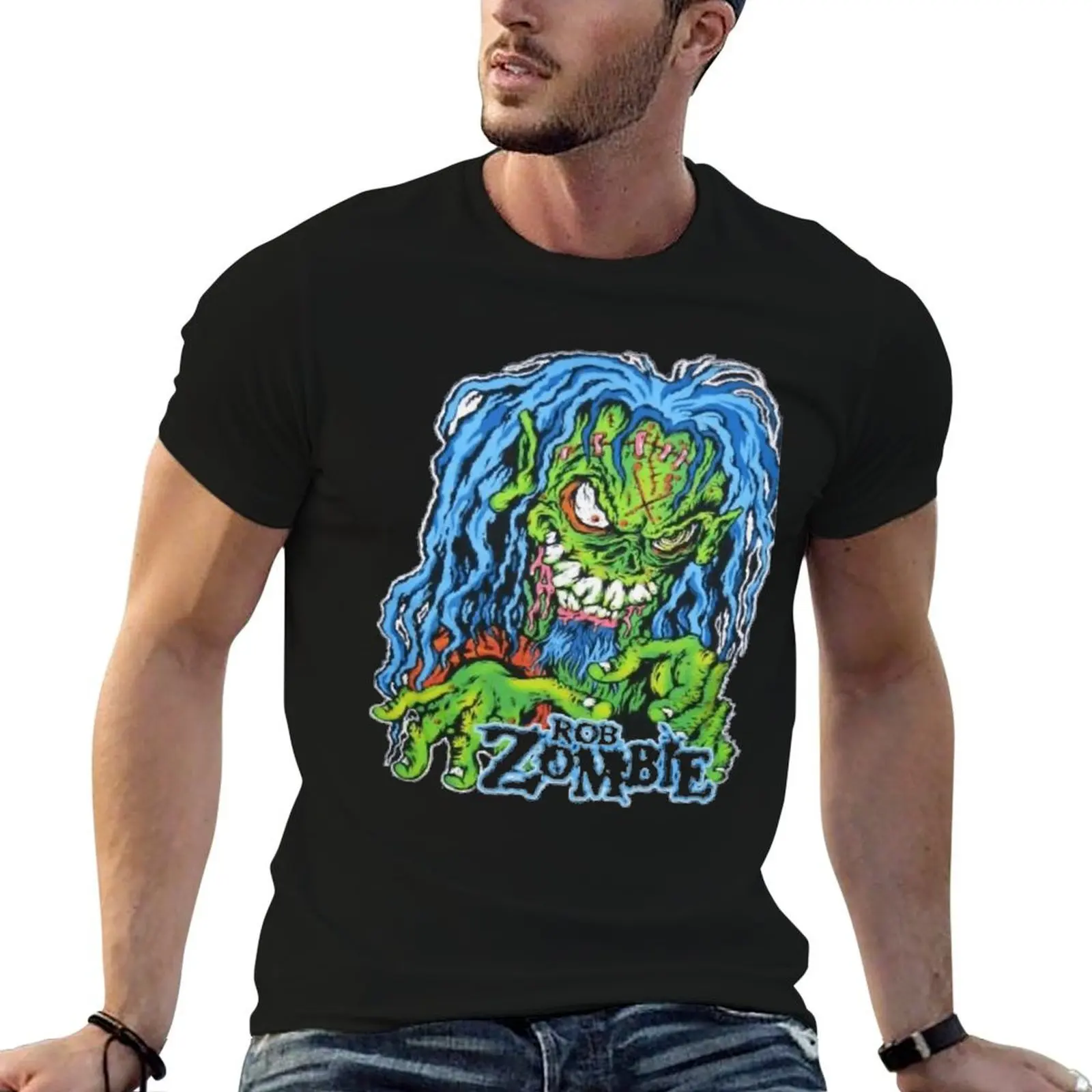 

Rob zombie T-Shirt man t shirt cotton funny t shirts man cotton t shirts high quality T-Shirt