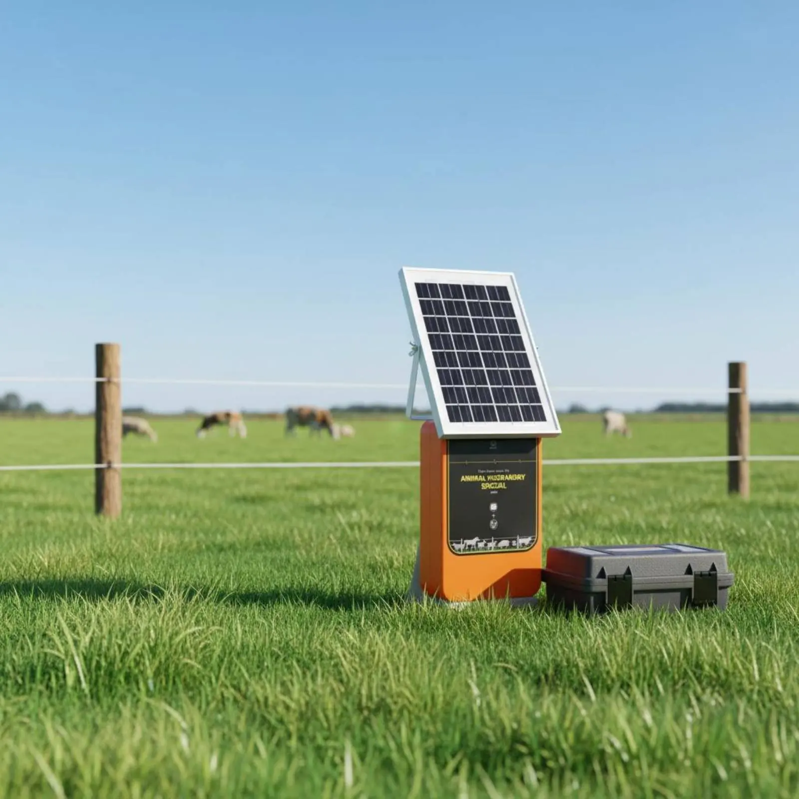 

Solar Electric Fence Charger Twin Screen Solar Fence Charger Agricultural Equipment Voltage Adjustment Ranch Use for Ranchers