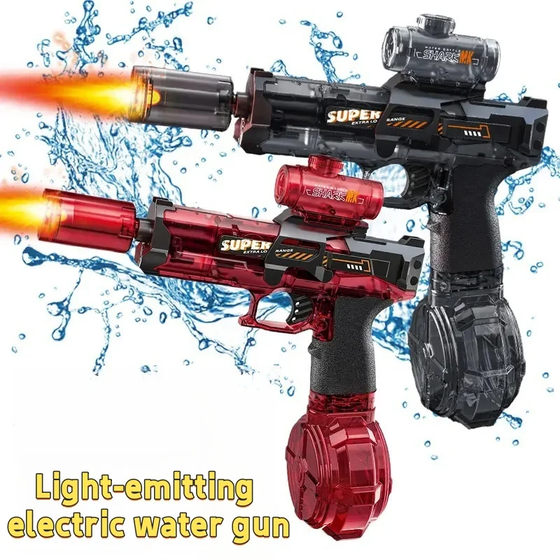 LED-Licht-Elektro-Wasserpistole Spielzeug für Kinder Automatische Sensor-Licht-Wasserpistole Sommer Outdoor Strand Pool Spielzeug für Kinder