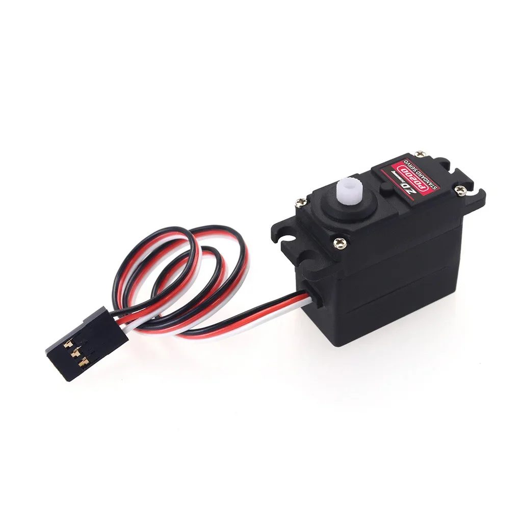 ZD Racing P0200 Servo de plástico de 20g (par de 3,5 kg, resposta rápida de alta precisão) para carros 1/16-1/12 RC, mini helicópteros e robôs