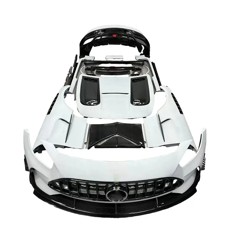 Upgrade FRP Half Carbon Fiber Bodykit for Mercedes-Benz AMG GT GTC GTS GTR to Black Series BS Wide Body Kit，Professional car tun