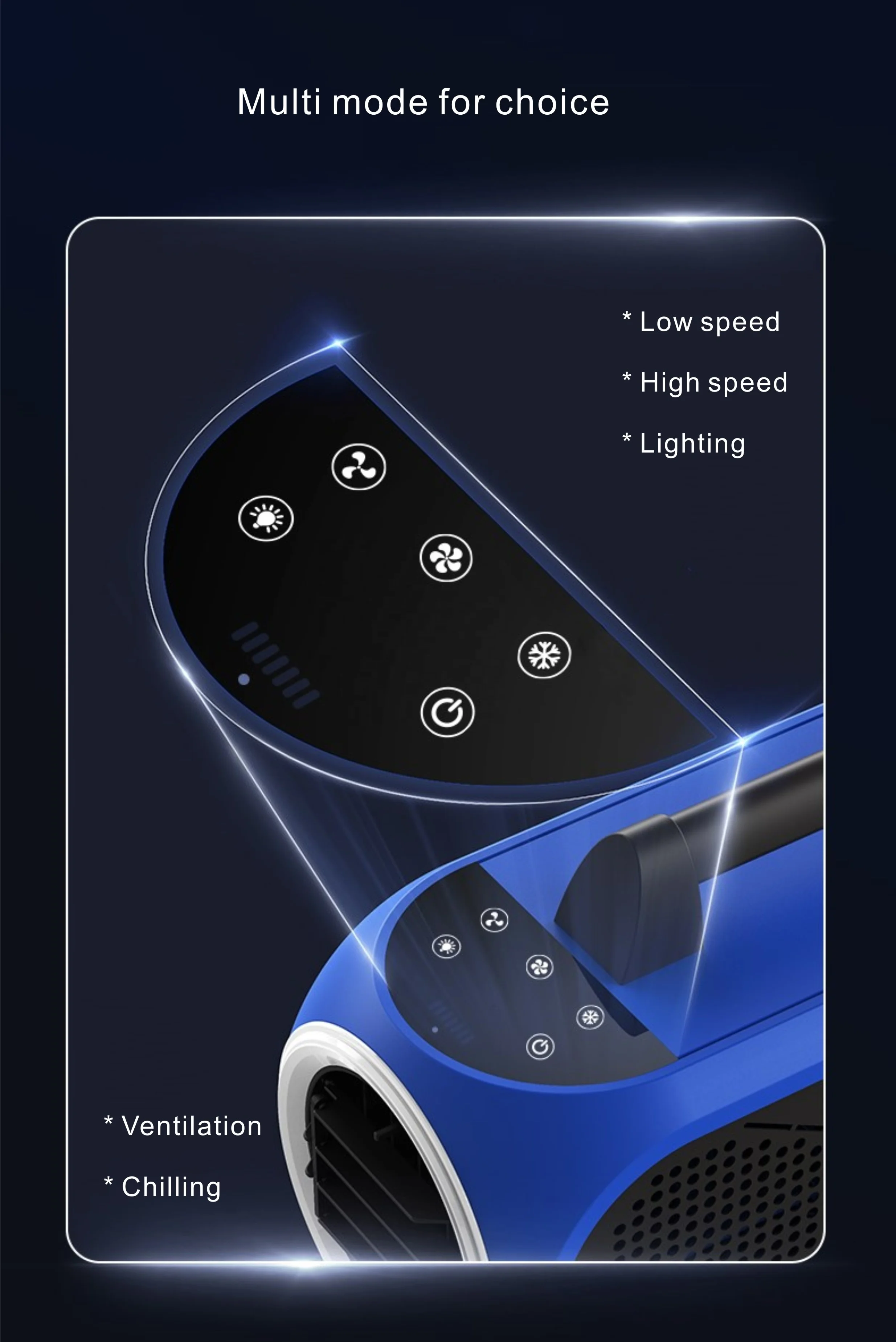 Rechargeable DC Compressor Chilling  Battery Powered Portable Mini Air Conditioner for Camping Outdoor