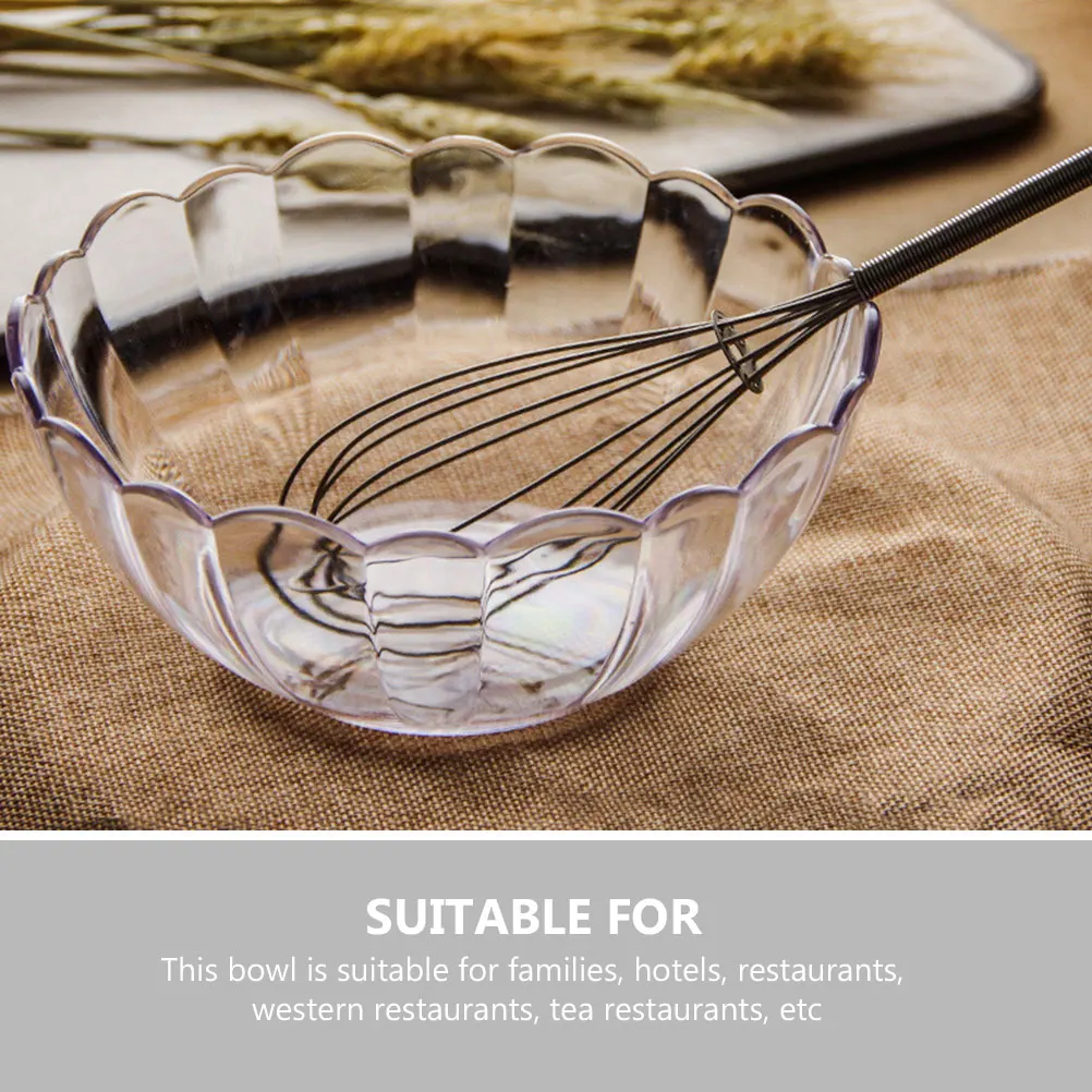 

Delicate Acrylic Fruit Decorative Salad Dessert Multi-Use Serving For Home Restaurant Kitchen Large Storage Bowl Ice Cream