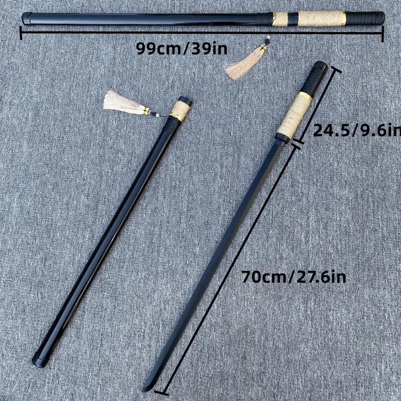 Cool Stuff Cosplay Sword Funny Gift-99cm Wooden Samurai Sword Toy with Sheath,Kawaii Performance Props Anime Sword Toys for Boys