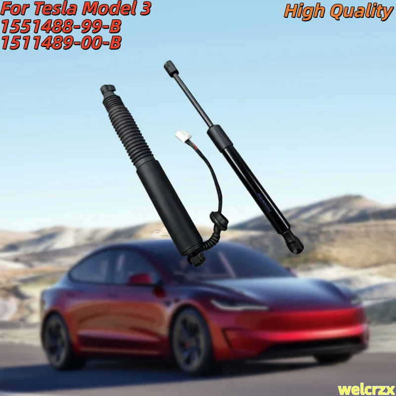 Para Tesla 2021-2023 Model 3: Amortecedor Elétrico da Tampa do Porta-Malas (Barras de Suporte) 1551488-99-B e 1551489-00-B