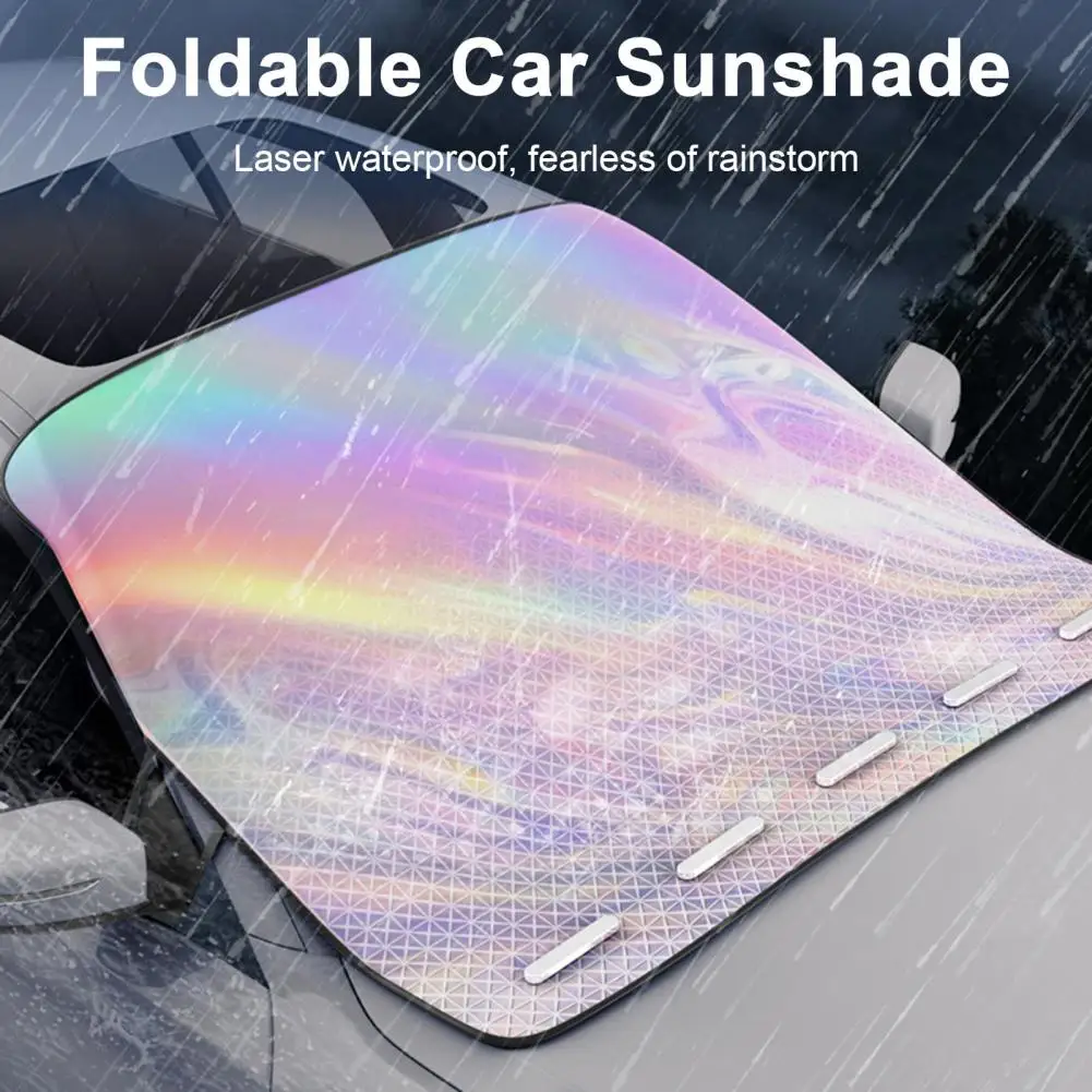 Car Sunshade Universal Car Windshield Sunshade Cover with Magnets for Front Window Uv Protection Auto Suv Front for Uv