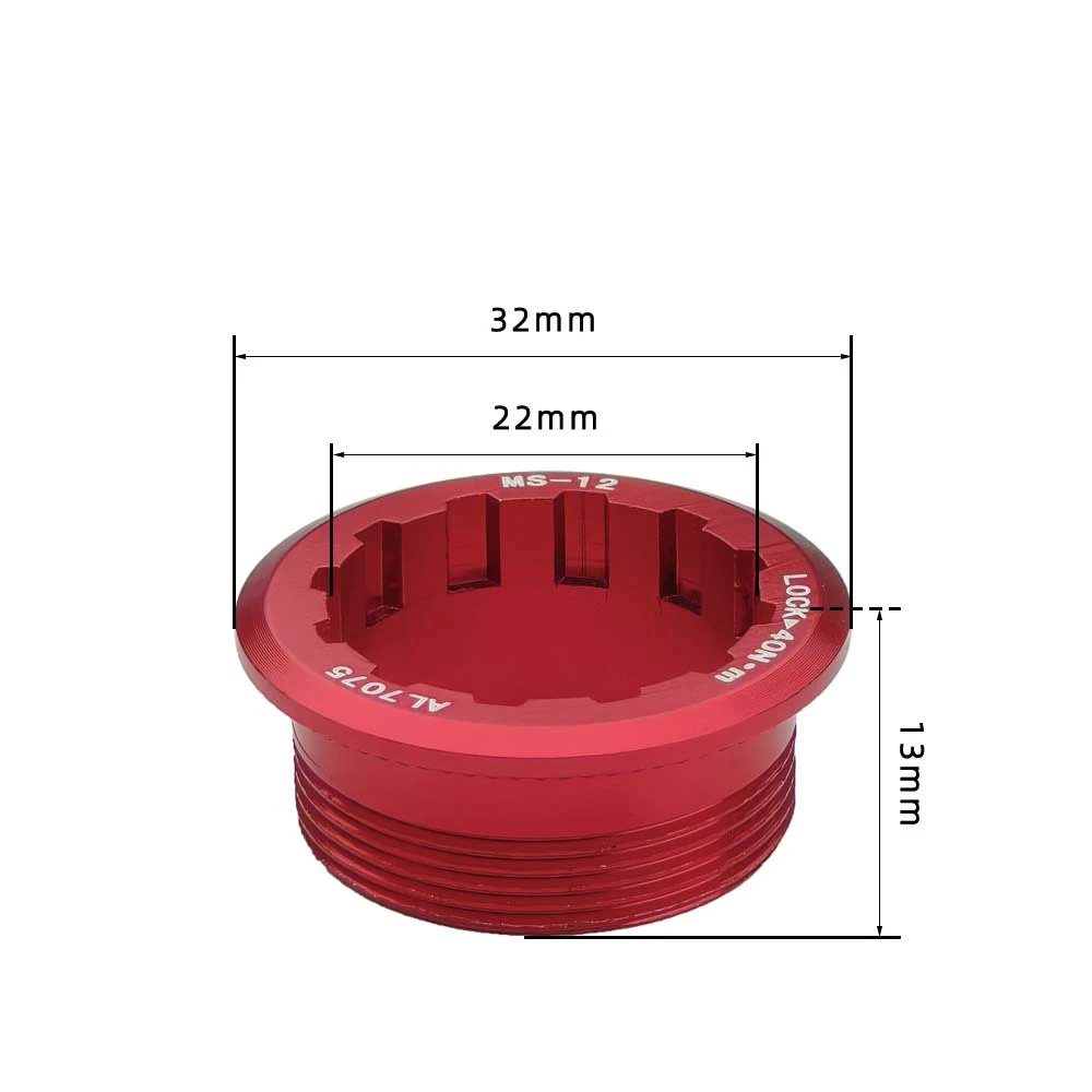 1pc Fahrrad Kassette Verschlussring CNC Schwungrad Abdeckung Für MicroSpline 12 Geschwindigkeit Freilauf Ultraleicht Aluminium Legierung Kassette Schlösser Abdeckung – Detail 1