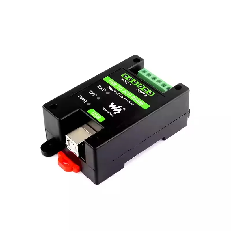 waveshare Industrial-grade isolated USB to 2-channel RS485 module, using original FT2232HL chip, bidirectional conversion